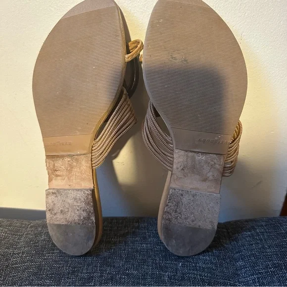 Dior Tan Sandals with Black Embellishments - Picture 5 of 6